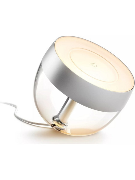 Philips Hue White & Col. Amb. Iris Tischleuchte silber 520lm