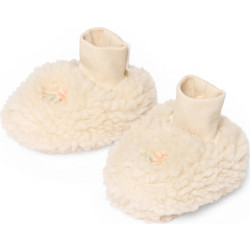 LITTLE DUTCH. Βρεφικά μποτάκια αγκαλιάς teddy Sand Flowers (3 - 9 μηνών)