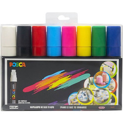 ΜΑΡΚΑΔΟΡΟΙ UNI POSCA PC-17K/8C XLARGE 8τεμ