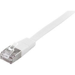 Equip Flat S/FTP Cat.6a Καλώδιο Δικτύου Ethernet 10m White