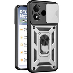 Bodycell Armor Slide Cover Case Xiaomi Redmi Note 17 4G/5G Silver