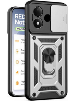 Bodycell Armor Slide Cover Case Xiaomi Redmi Note 17 4G/5G Silver