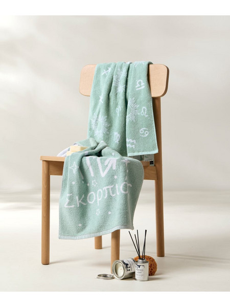 Πετσέτες Σετ Versus Astrology Scorpios Jacquard Cotton Kentia (50x90) 2Τεμ