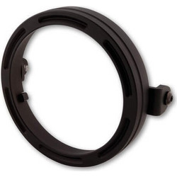 HIGHSIDER pro 7 Inch Headlight Mounting Ring Frame-R1 Black CNC, Side Mounting