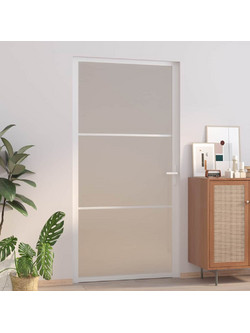 vidaXL Πόρτα Εσωτερική Γυάλινη Λευκή 102.5x201.5cm 350579