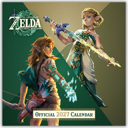 THE LEGEND OF ZELDA 2027 SQUARE CALENDAR