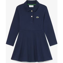 Lacoste Παιδικό Φόρεμα Stretch Pique Μπλε