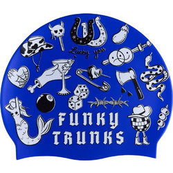 Funky Silicone Swimming Cap - Σκουφάκι Κολύμβησης Σιλικόνης |Scratchy FUNKY TRUNKS blue