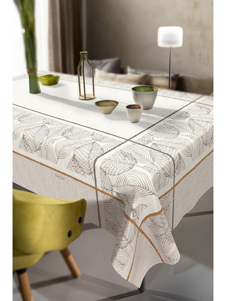 Τραπεζομάντηλο 1046 Natural Saint Clair 100% Polyester 145x145 100% Polyester
