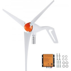VEVOR 500W Wind Turbine Generator, 12V Wind Turbine Kit, 3-Blade Wind Power Generator with MPPT Controller, Adjustable Windward Direction & 2.5m/s Start Wind Speed, Suitable for Home, Farm, RVs, Boats