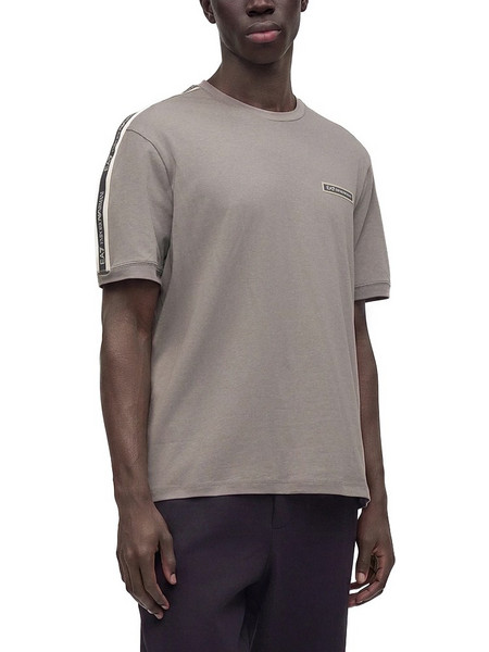 TAPE LOGO PRINT REGULAR T-SHIRT MEN EA7 EMPORIO ARMANI