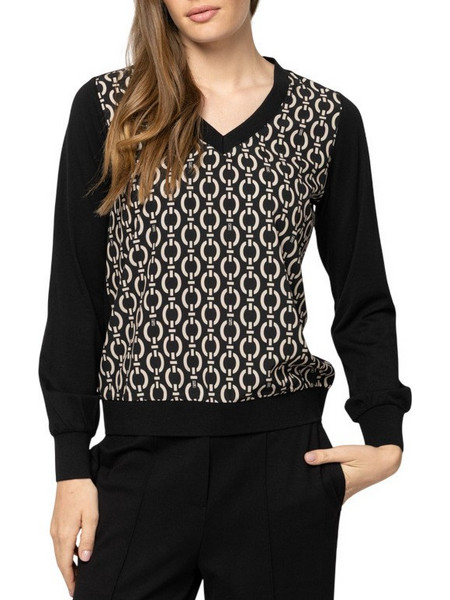 Γυναικείο Calishaw26 Μακρυμάνικο T-shirt Μαύρο Heavy Tools T15056-CHAIN