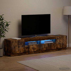 vidaXL Ντουλάπα LED Τηλεόρασης HOORN 3 τμχ. Καπνισμένο Ξύλο Δρυός