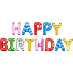 Διακοσμητικά Μπαλόνια Γράμματα HAPPY BIRTHDAY - HAPPY BIRTHDAY Foil Letter Balloons-238683-238683