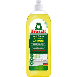 Οικολογικό Υγρό Πιάτων Κίτρινο Λεμόνι 750ml Frosch