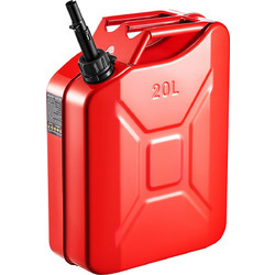 VEVOR Μεταλλικό Δοχείο Καυσίμου, 20 L, Μπιτόνι Καυσίμου με Στόμιο και Άνετη Λαβή, Μέγιστος Ρυθμός Ροής 6 L/min, Μεταλλικό Ντεπόζιτο Ανθεκτικό στις Διαρροές & τη Διάβρωση για τα Περισσότερα Αυτοκίνητα,