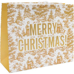 Χριστουγεννιάτικη Τσάντα Merry Christmas 23+10x18 cm