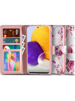 Tech-Protect Wallet Floral Rose (Samsung Galaxy A72 4G / 5G)