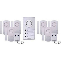 Konig SEC-Alarm 100 Ασύρματο Σύστημα Συναγερμού με 6 Αισθητήρες Πόρτας, 1 Σειρήνα, 2 Τηλεχειριστήρια, Κέντρο
