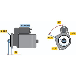 Bosch Μίζα - 0 001 330 008