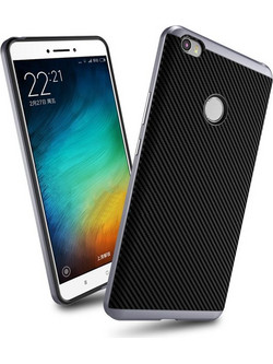 Θήκη IPAKY PREMIUM HYBRID CARBON για XIAOMI smartphone ΜΙ ΜΑΧ - ΓΚΡΙ