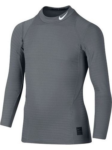 Nike NP WM Top LS Mock Ισοθερμική Παιδική Μπλούζα Μακρυμάνικη Ανθρακί 812943-065