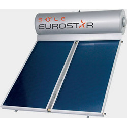 Sole Eurostar Ηλιακός Θερμοσίφωνας 200lt 2m² Glass Διπλής Ενέργειας