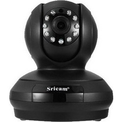 Sricam SP019 Black IP Κάμερα Ασφαλείας Wi-Fi & SIM 5MP Full HD Νυκτός