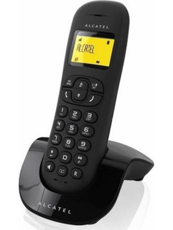 Alcatel C250 Ασύρματο Τηλέφωνο με Ανοιχτή Ακρόαση Μαύρο