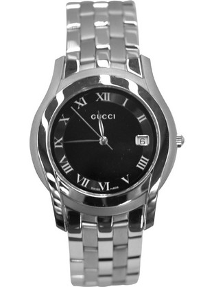 Gucci Γυναικείο Ρολόι με Ασημί Μεταλλικό Μπρασελέ 5500M