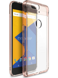 Ringke (Fusion) Διάφανη Θήκη Huawei Nexus 6P PC με TPU Bumper Rose Gold + Screen Protector (7717)