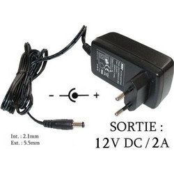 PS SECURITY 12V-2A ΤΡΟΦΟΔΟΤΙΚΟ AC/DC 2000mA 12V DC SWITCHING POWER SUPPLY CHARGER
