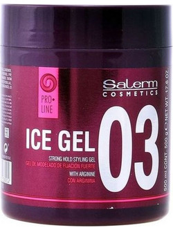 Salerm Cosmetics Ice Gel Μαλλιών Πολύ Δυνατό Κράτημα 500ml