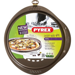 Pyrex Asimetria Στρογγυλό Ταψί Πίτσας Αλουμινίου Αντικολλητική Επίστρωση 32cm