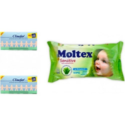 Omega Pharma Clinofar Αμπούλες 60x5ml + Johnson & Johnson Johnson's Baby Gentle All Over 56τμχ