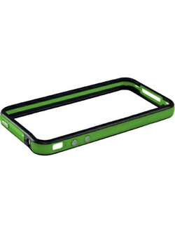 VOLTE-TEL ΘΗΚΗ IPHONE 4G/4S BUMPER METAL BUTTON GREEN-BLACK VOLTE-TEL