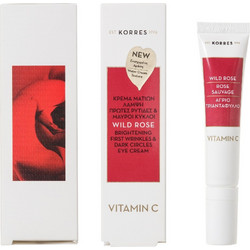 Korres Wild Rose Vitamin C Brightening First Wrinkles & Dark Circles Eye Cream 15ml