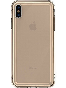 BASEUS(R) Safety Airbag Case TRANSPARENT GOLD (IPHONE XR) ARAPIPH61-SF0V