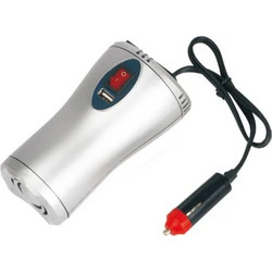 Inverter τάσης 75W 12VDC σε 230VAC έξοδος Shuko & USB ZTP-75W Μεταλλάκτης Αυτοκινήτου 12V σε 230V