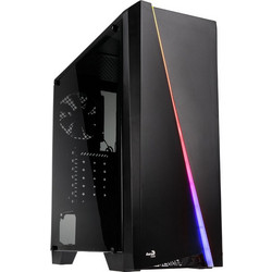 Aerocool Cylon Black Gaming Midi Tower Κουτί Υπολογιστή RGB με Πλαϊνό Παράθυρο
