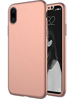 360 Full Body Ροζ + Tempered Glass (iPhone X)