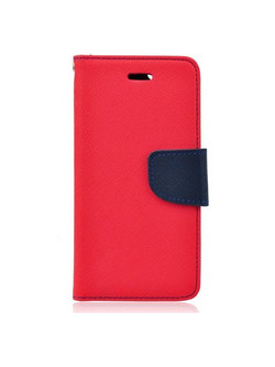 Θήκη OEM Fancy Book για Sony E2003 Xperia E4G Flip Cover Red Navy