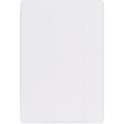 HuaWei MediaPad T2 10.0" Pro -Δερμάτινη Θήκη Βιβλίο Tri-Fold Λευκό με Βάση Στήριξης και πίσω καλύμμα σιλικόνης διάφανο (oem)