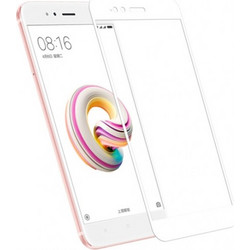 Πλήρες τζάμι Tempered Glass για Xiaomi Mi 5X /Mi A1 - λευκό