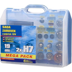 COMPASS Bulbs 12V MEGA service box 2x H7 + fuses (08518)