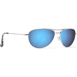 Maui Jim B245-17 Γυναικεία Γυαλιά Ηλίου Aviator Μεταλλικά Ασημί με Μπλε Καθρέπτη Φακό
