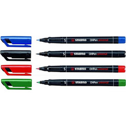 STABILO OHP 841 S 0.4mm ΜΑΥΡΟΣ