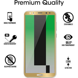 Huawei Mate 10 Lite (5.9") - 2.5D Pro Fit 9H Tempered Glass 0.33mm for Huawei Mate 10 Lite - Gold