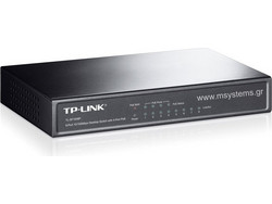 TP-Link TL-SF1008P V4 Unmanaged L2 Switch με 8 Θύρες Ethernet 100Mbps