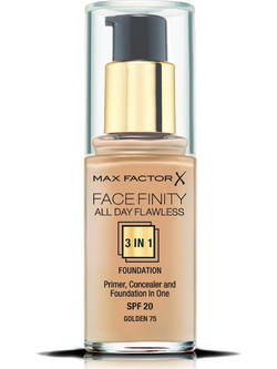 Max Factor Facefinity All Day Flawless 3 In 1 75 Golden Liquid Foundation 30ml